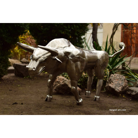 handmade bull figure